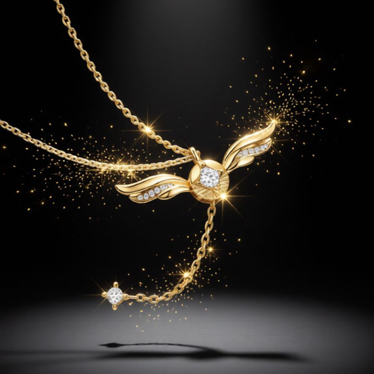 Collar Snitch Dorada con Movimiento